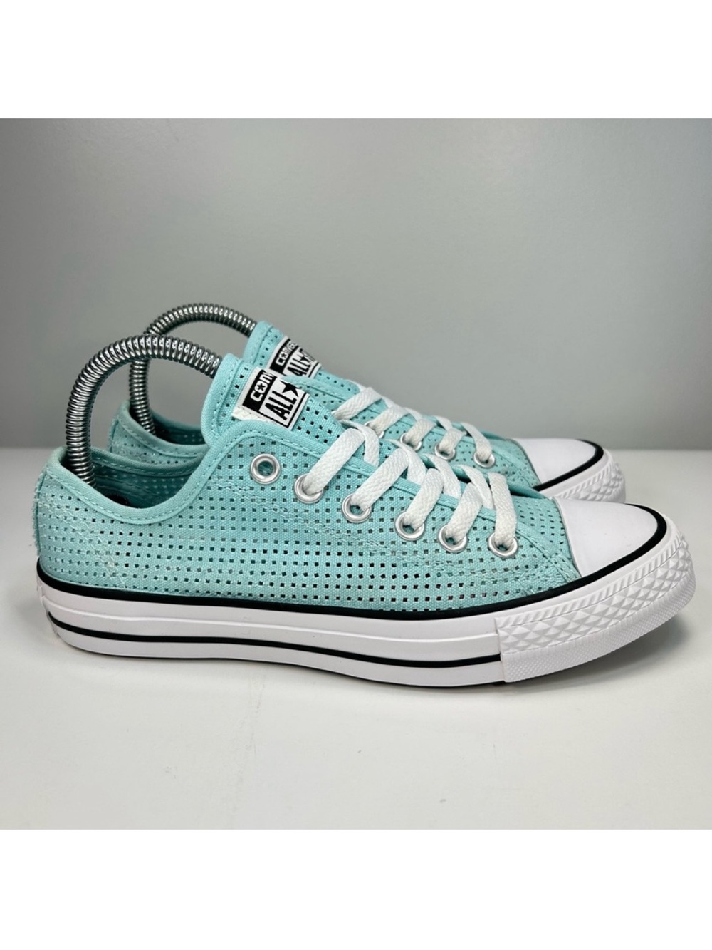 Converse Chuck Taylor AllSTR Perforated Turquoise Aqua Shoe Sneaker Women Size 7